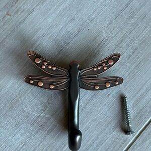 Target Dragonfly Wall Hook in Black and Bronze